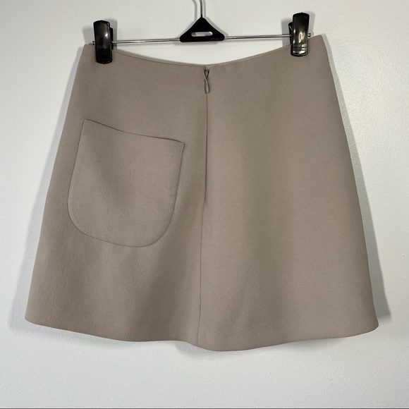 Aritzia Wilfred Grey Mini Skirt size 00 - Picture 3 of 8
